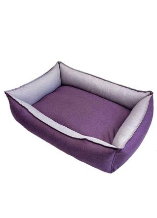 Лежак 60×50×20 см лежанка для спальні місце тварин собак і кішок знімний чохол з бортами5 фото