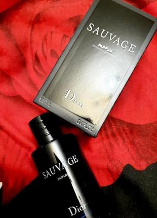 Cristian dior sauvage parfum 100мл мужские духи  саваж парфюм диор чоловічий парфум диор саваж оригинальные духи1 фото
