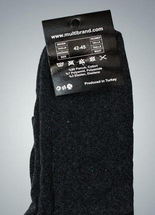 Черные теплые махровые новые мужские носки черные р 42 – 453 фото
