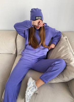 Спортивний костюм 🍂 з шапкою на флісі 🍁🍂