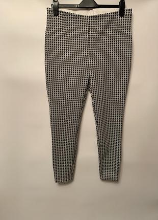 Трикотажні лосіни в принт «гусяча  лапка»