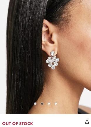 Блестящие сережки asos