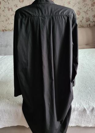 Чорна сукня сорочка без застібки оверсайз uniqlo6 фото