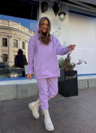 Женский спортивный костюм с объёмным худи