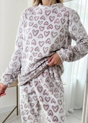 Тёплая пижама махровая много расцветок❤️3 фото