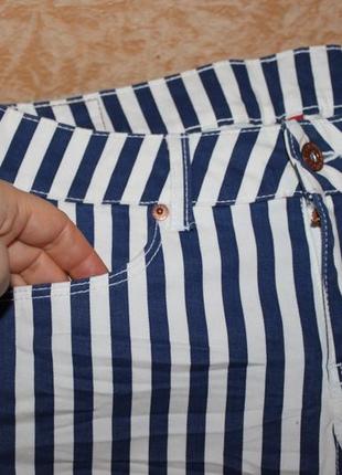 Новые шорты в полоску, указан eur 36, 6 размер  от h&m, англия2 фото