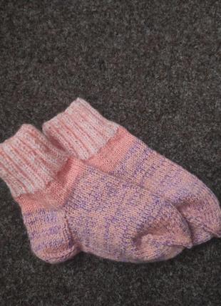 Вязаные теплые носки4 фото