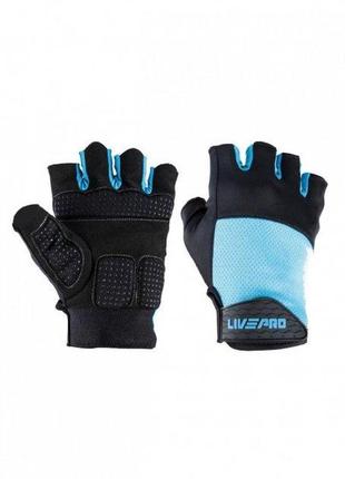 Перчатки для тренировок livepro fitness gloves черный m lp8260-m1 фото