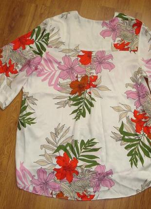 Блуза c цветочным принтом, zara, р.м4 фото