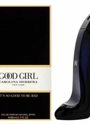 Жіночі духи carolina herrera god girl 80ml біла,чорна туфелька1 фото