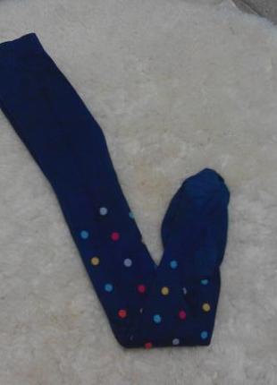 Теплі колготи в горошок на 4-5 років