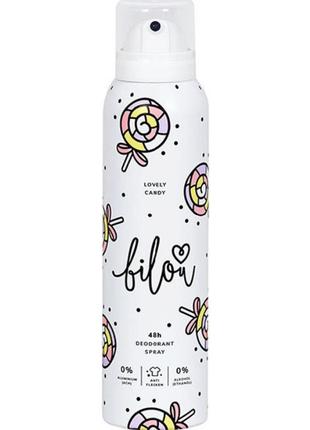 Дезодорант - спреї bilou deodorant spray lovely candy і чорниця і гранат, 150 мл