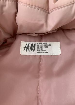 Пухова курточка h&m3 фото