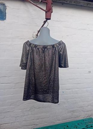 Срібляста блуза з люрексу 2