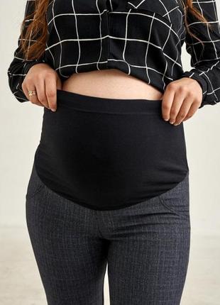 Брюки для вагітних офісні брюки класичні брюки з бандажем4 фото