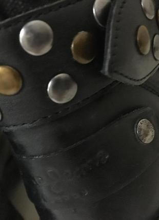 Кожаные ботинки полусапожки сапоги с ремешком заклепки pepe jens london5 фото