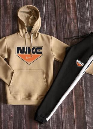 Зимний мужской спортивный трикотажный костюм nike