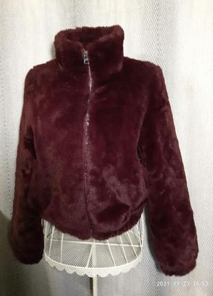 Женская меховая демисезонная куртка, шубка, шуба осенняя, весенняя, деми.5 фото