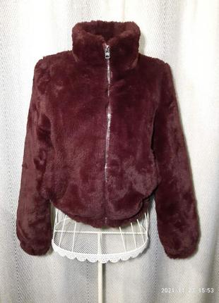 Женская меховая демисезонная куртка, шубка, шуба осенняя, весенняя, деми.1 фото