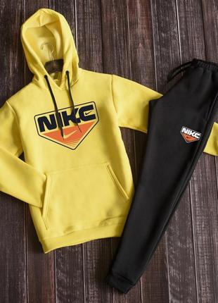 Зимний мужской спортивный трикотажный костюм nike