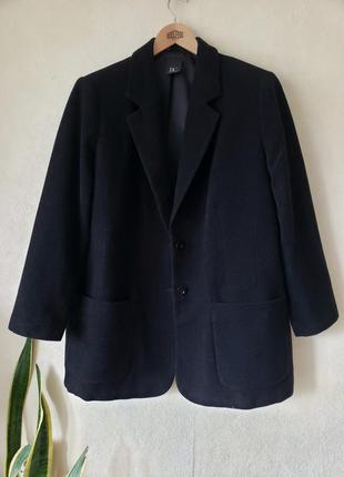 Нове чорне пальто lana virgin wool best connections 24 uk