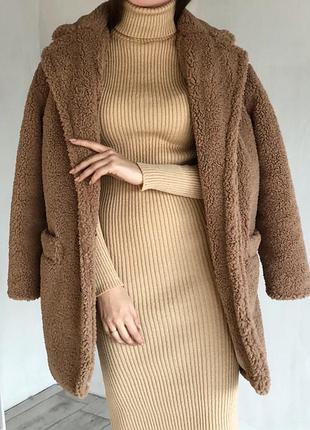 Плюшевая дубленка