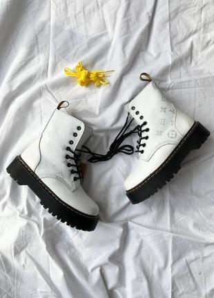 Жіночі ботінки dr. martens  женские ботинки мартенс зимние4 фото