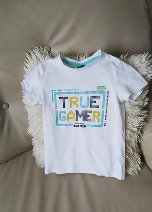 Хлопкова білосніжна футболка pepco