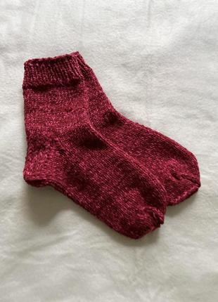 В‘язані носки/ теплі шкарпетки4 фото