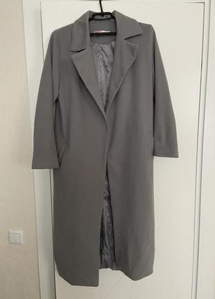 Пальто женское базовое длинное2 фото