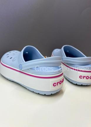 Блакитні crocs platform