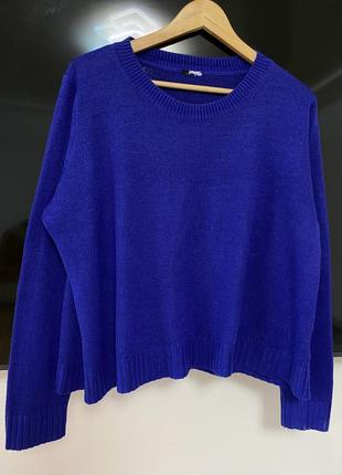 Трендова темно синя кофта, светер5 фото
