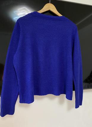 Трендова темно синя кофта, светер4 фото
