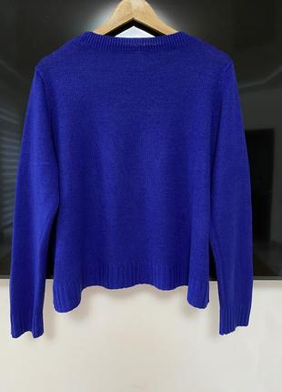 Трендова темно синя кофта, светер2 фото