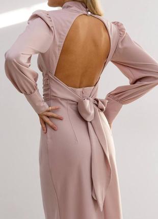Неймовірна шовкова сукня з відкритою спиною / невероятное шелковое с открытой спиной4 фото