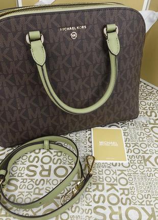 Шкіряна сумка michael kors cindy lg оригінал майкл корс9 фото