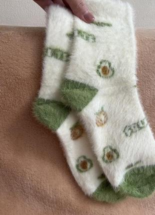 Шкарпетки ангора авокадо теплі в асортименті5 фото