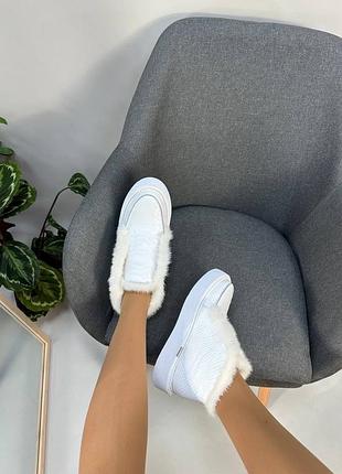 Шкіряні зимові лофери з хутром натуральної норки кожаные зимние лоферы с мехом...