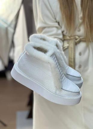 Шкіряні зимові лофери з хутром натуральної норки кожаные зимние лоферы с мехом...