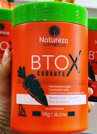 Ботокс для волос botox natureza btox cenoura 1000 мл