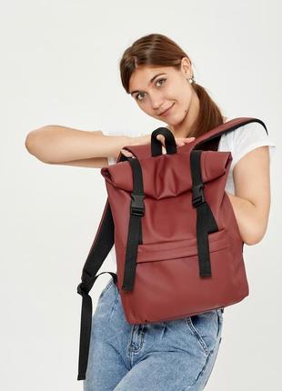 Жіночий рюкзак ролл sambag rolltop milton - бордо