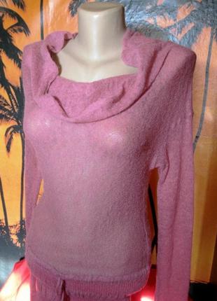 Супер модный итальянский свитер-туника паутинка3 фото