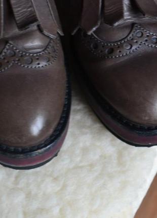 Agl attilio giusti leombruni кожаные ботинки челси женские. италия.7 фото