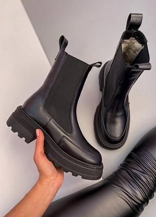Трендові зимові шкіряні черевики челсі 😎👌☃️