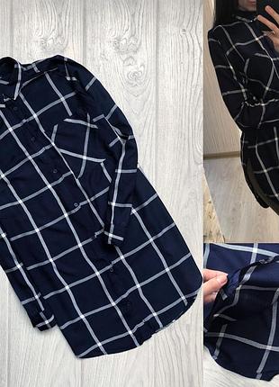 Блуза рубашка удлиненная