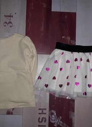 Шикарный комплект реглан и юбка на 2-3 года2 фото