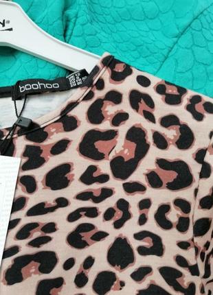 ⛔ футболка топ топік принтеріо принт лео леопард віскоза шалено приємний ніжний до тіла необроблени3 фото