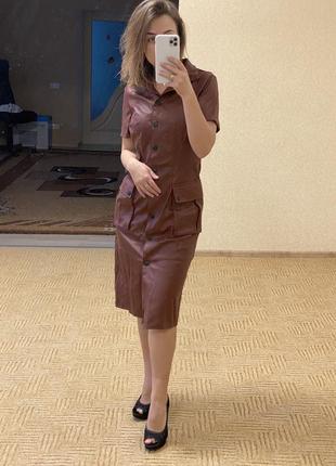 Плаття з еко-шкіри нове