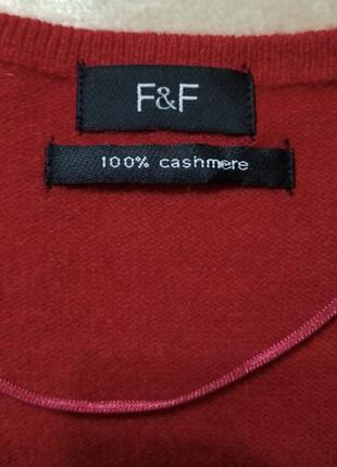 Кашемировый свитер пуловер бренда f&f 100% кашемир3 фото
