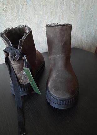 Зимові чоботи,  замш натуральний, цигейка